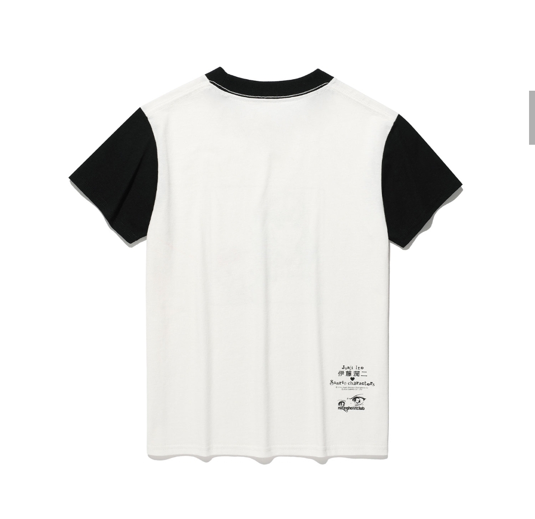 伊藤潤二  × Sanrio × niceghostclub 聯動限定系列｜黑白KittyTee