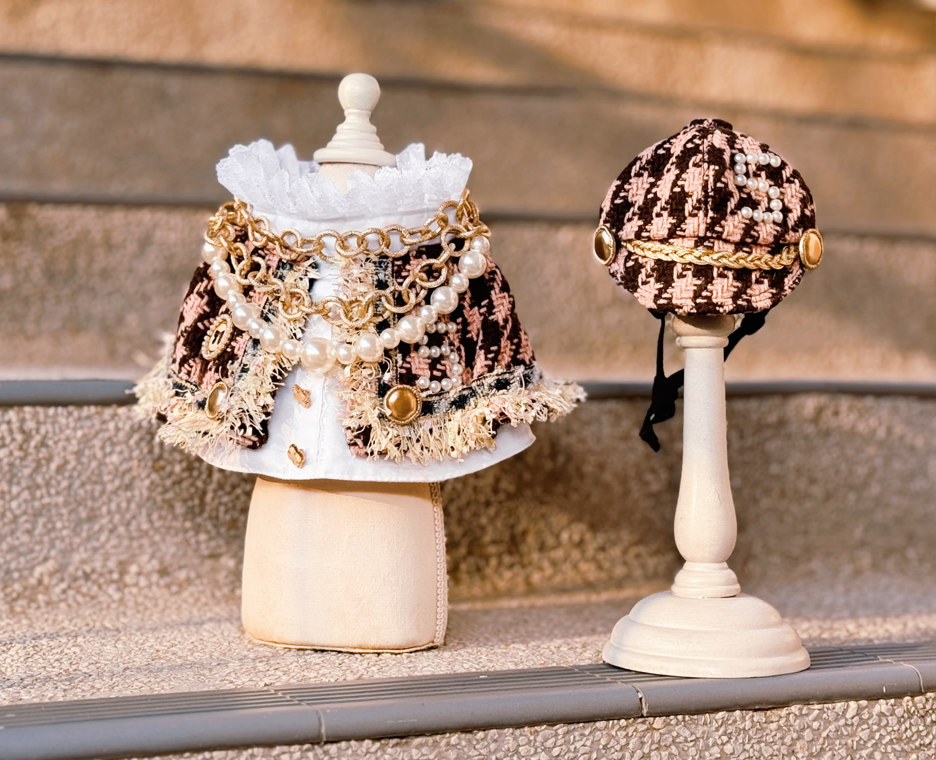 寵物原創設計 低調奢華小香風 寵物頸飾