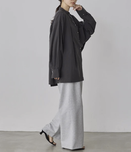 滌綸寬幅襯衫 - 2026 流行穿搭  女士襯衫 春夏時尚穿搭 成人休閒 日常穿搭 易於配搭 日本直送   #JP-I-260005