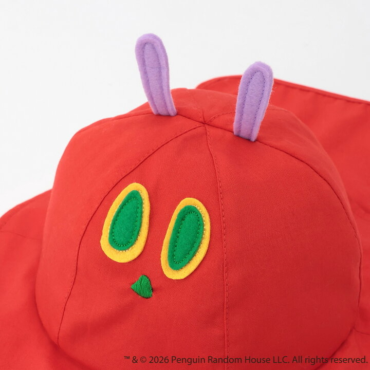 🇯🇵預訂 日本直送🇯🇵Petit Main x 好餓的毛毛蟲系列紅色毛毛蟲遮陽帽