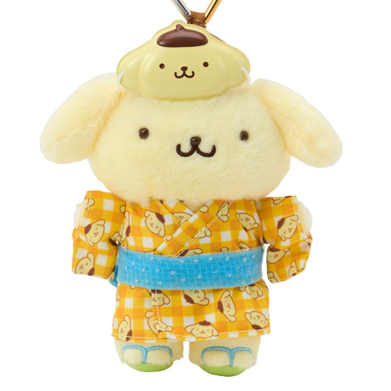 現貨｜Sanrio Pompompurin 布甸狗 夏日祭典系列 日版 吊飾 毛公仔 連心形扣 (04186-6)