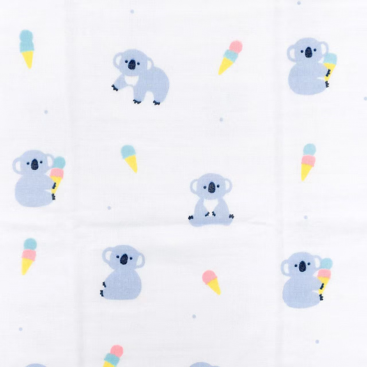 【日本製】可愛動物圖案 雙面紗布+毛巾布純棉浴巾 (60×120cm) — 柔軟、吸水、防噏味！