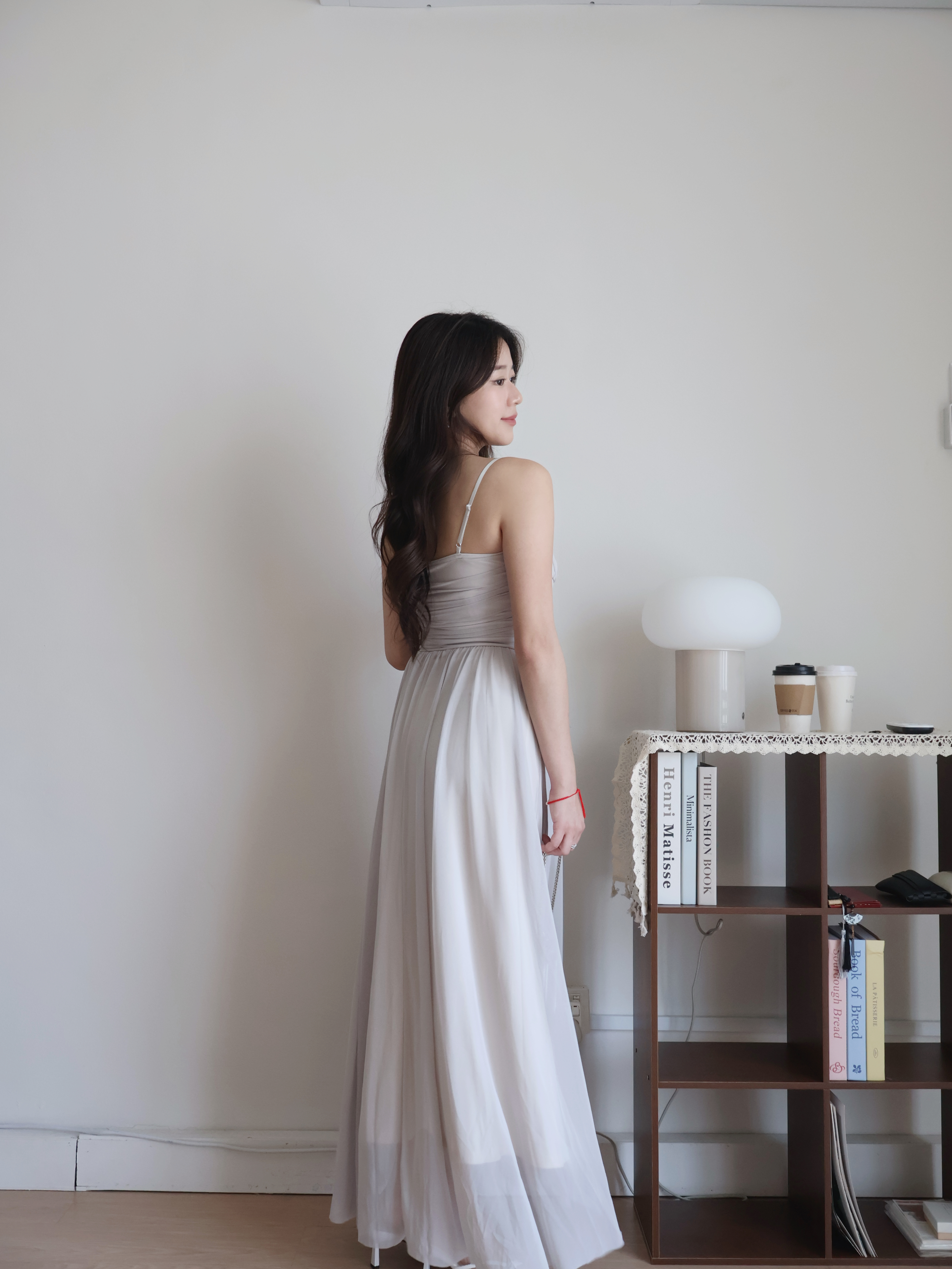 Bruna Maxi Dress | Light Grey