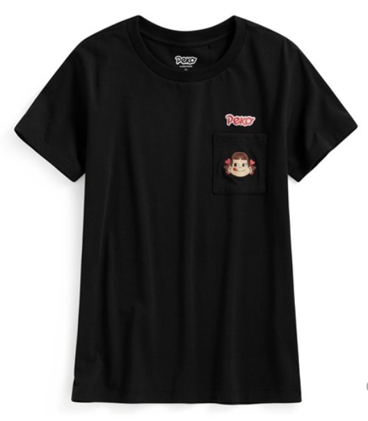 PEKO & POKO口袋電繡T恤-08-女