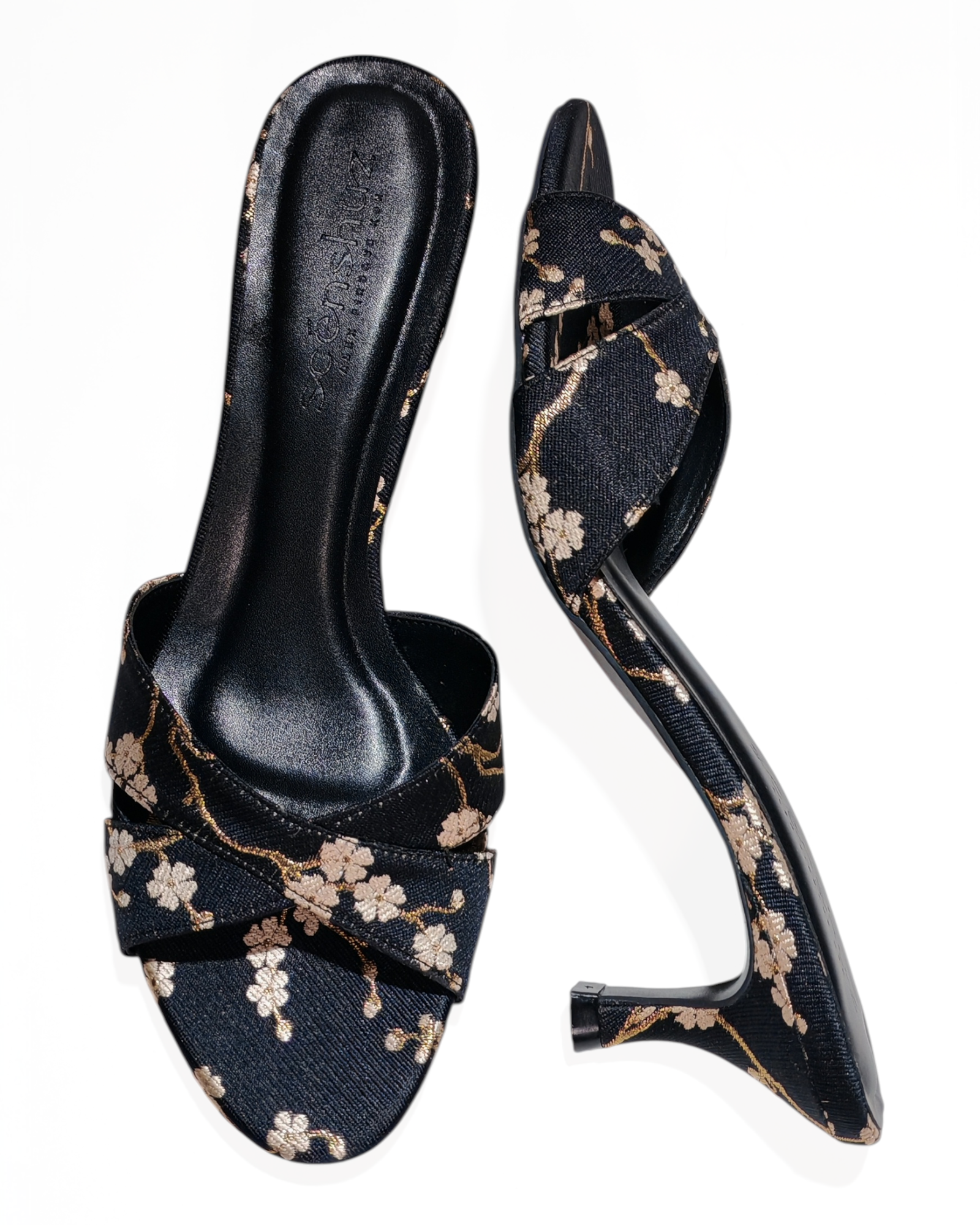 REYNA 50 BLACK BROCADE