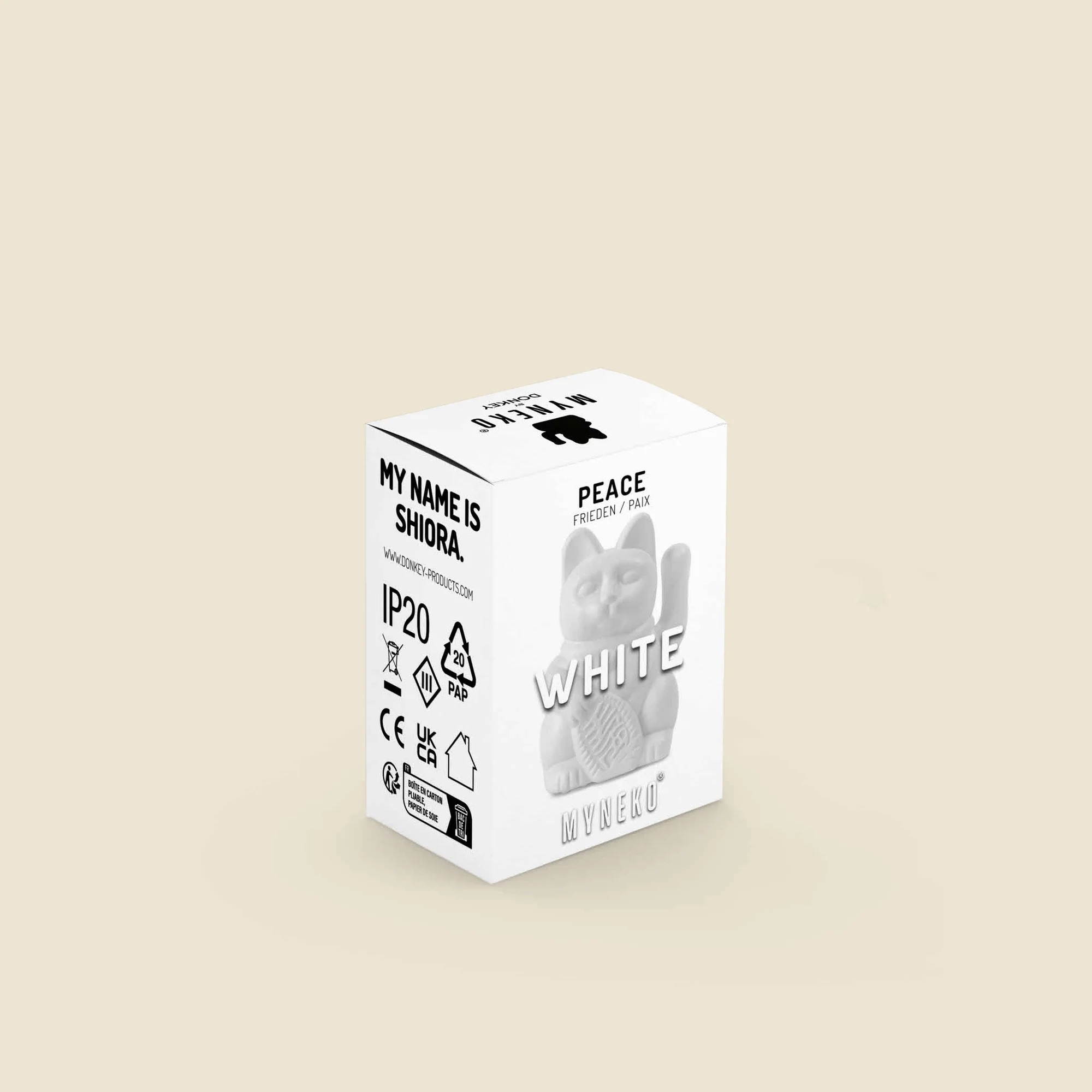 📦訂購 Donkey Products Lucky Cat Solar (White) 白色 太陽能 招財貓