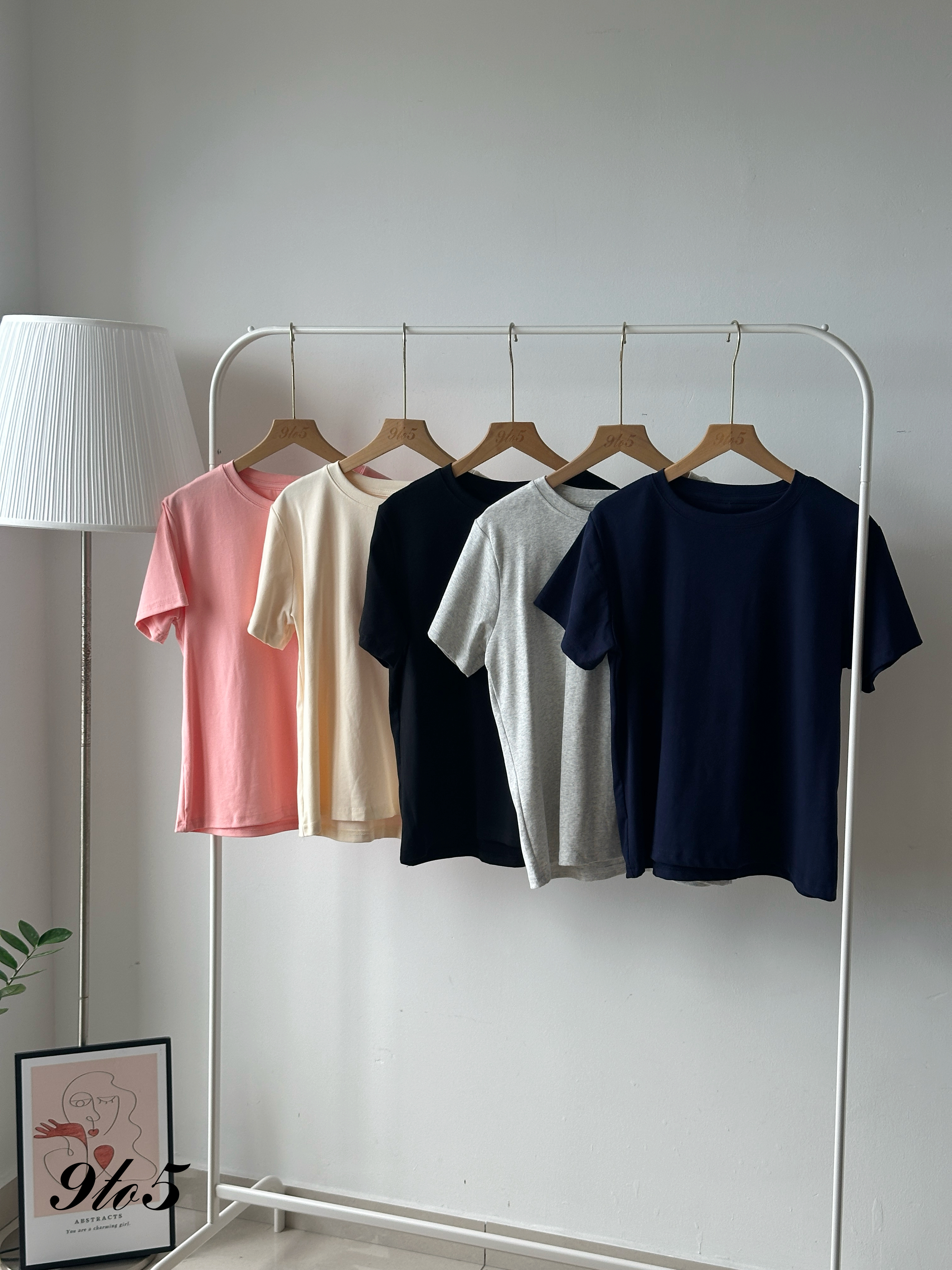 T4189 Short Sleeve Plain Tee - 5 Colors 