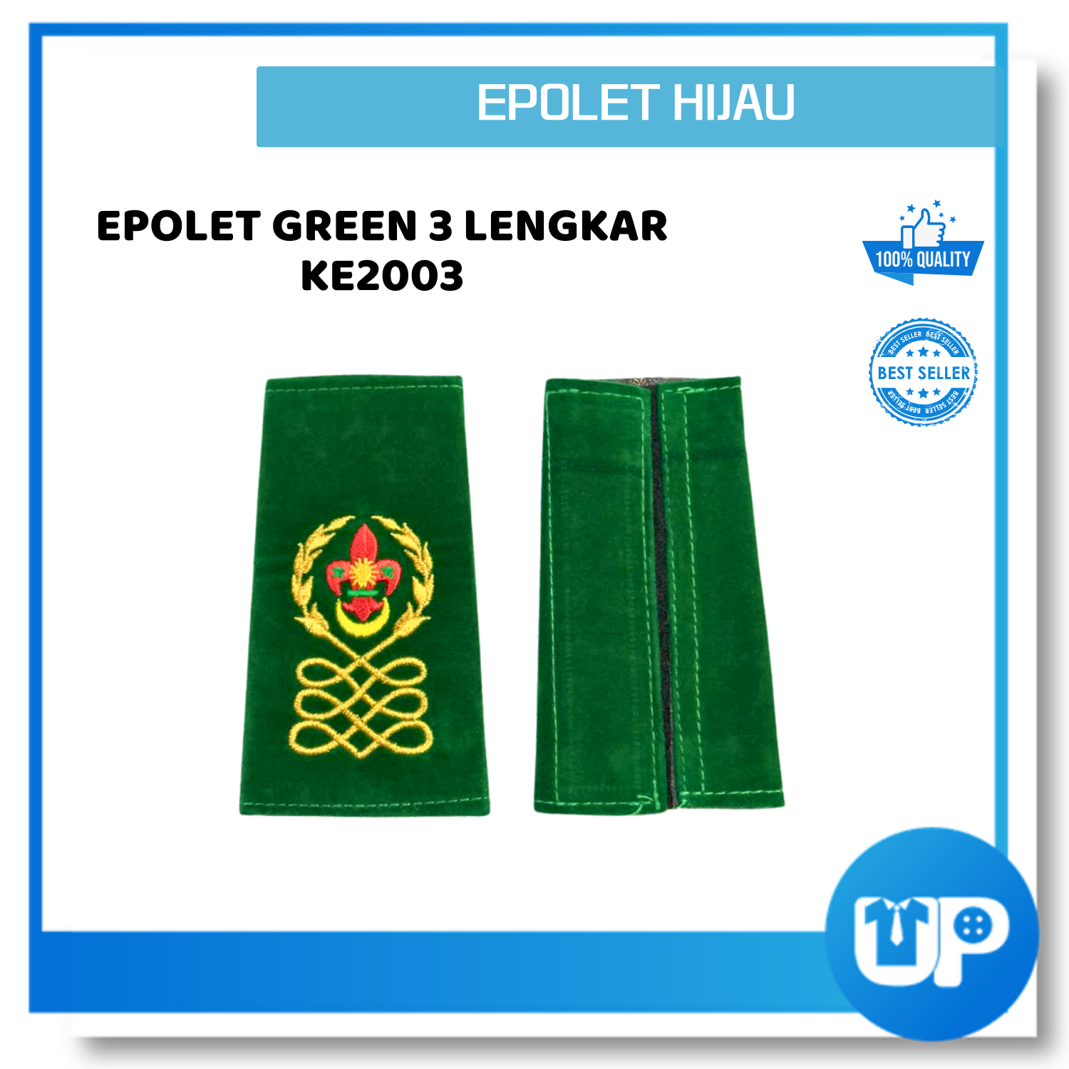 Epolet Pengakap Pemimpin Cikgu Guru Pangkat Kelana Merah Hijau Birutua Kokurikulum Sekolah Scout Teacher Badges