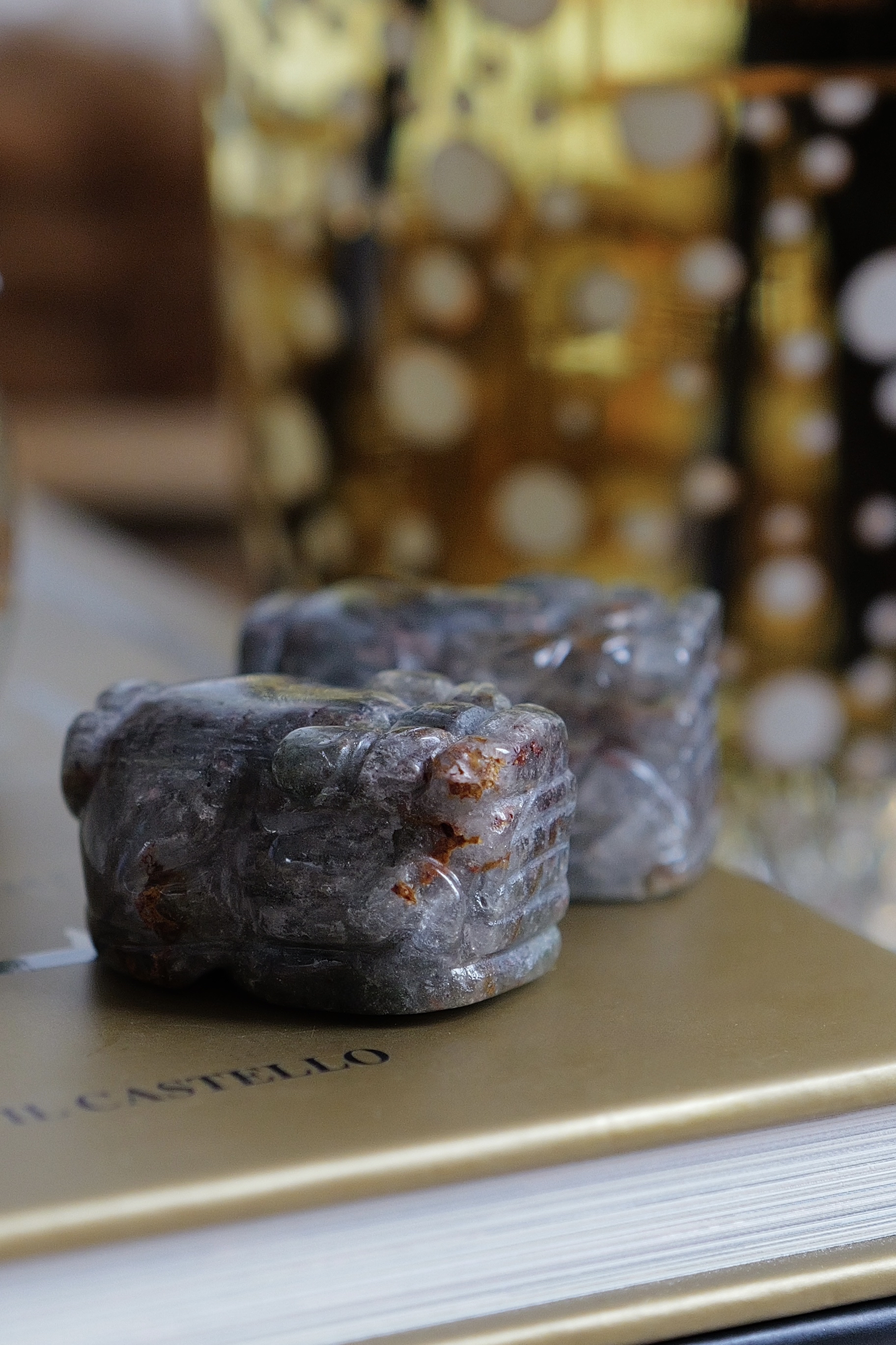 ༒3.5cm+紅綠幽靈金錢貔貅擺件一對༒ PU.1235CJ2G6M-RA18*A26