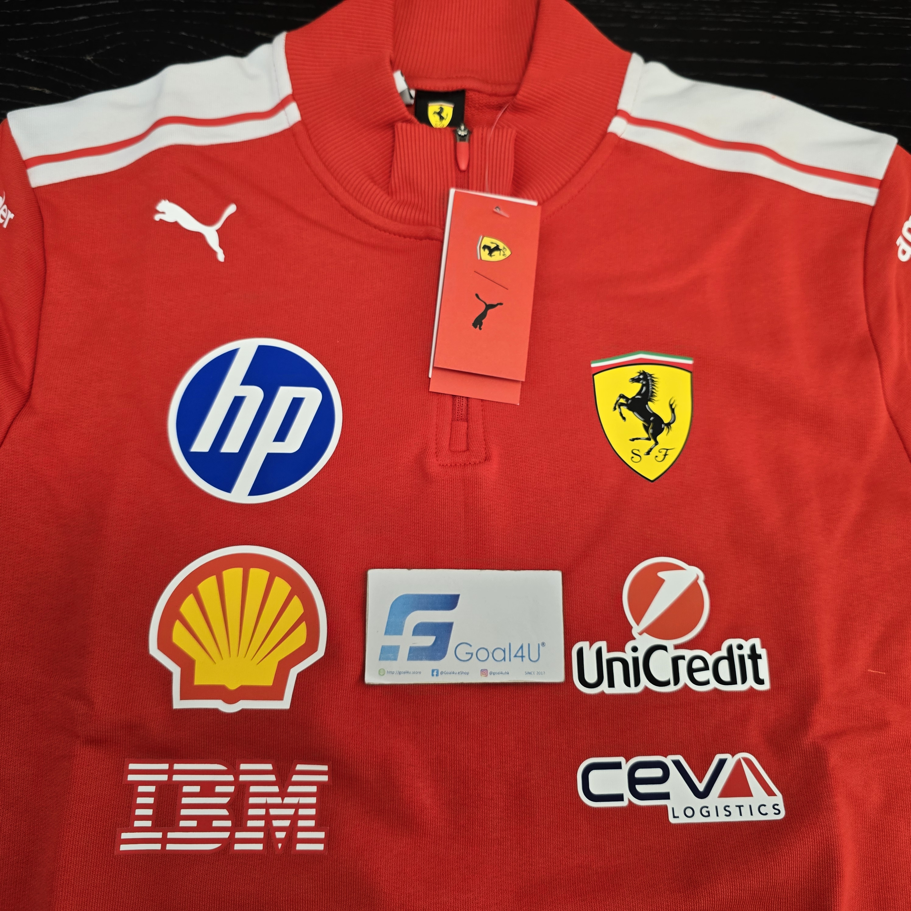 F1 Scuderia Ferrari 法拉利車隊 2026 官方Team T7 1/4 拉鍊運動上衣 701238728