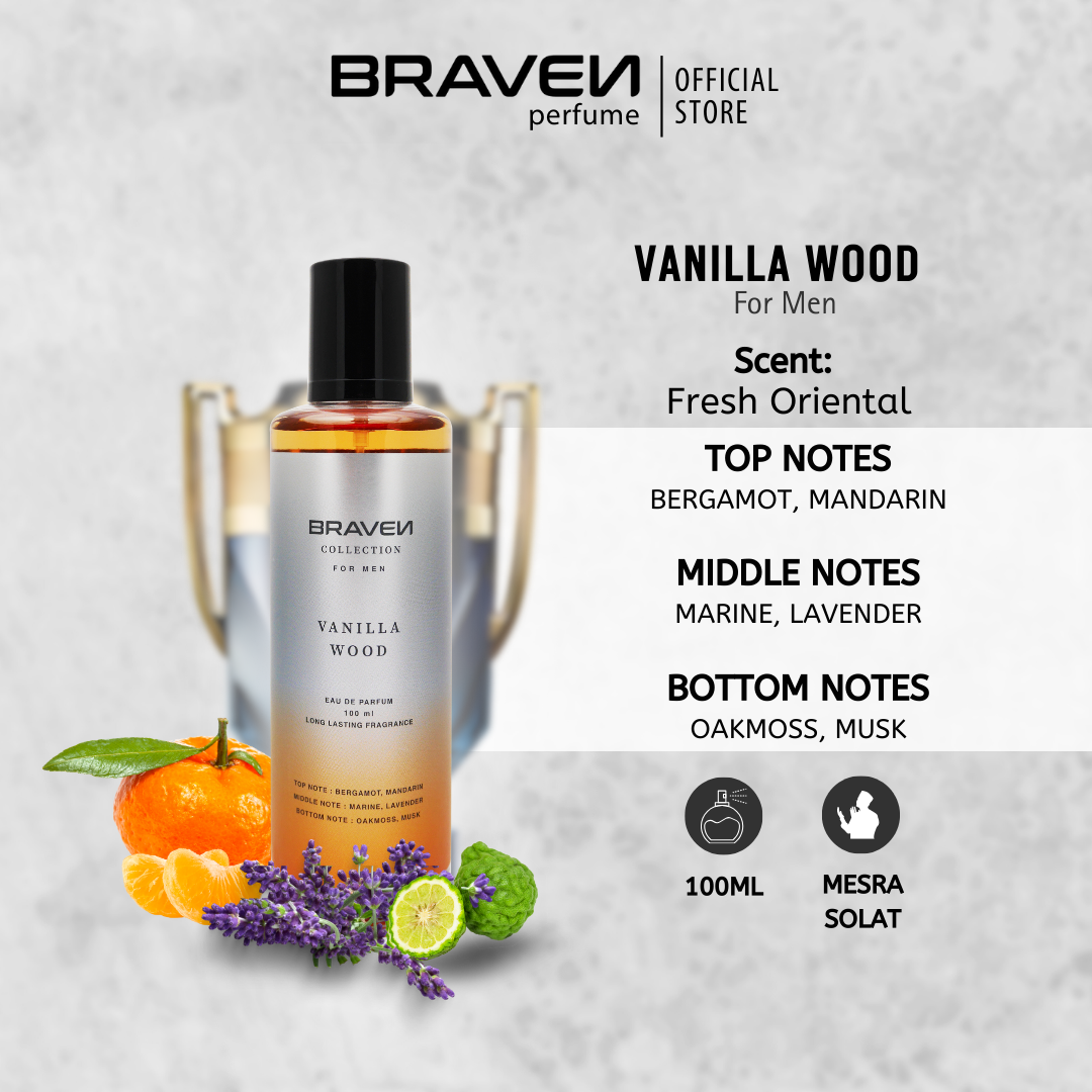 Braven Perfume - Vanilla Wood 100ml