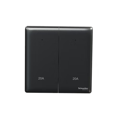 施耐德 Unica X 石墨灰 20A孖位 燈曲