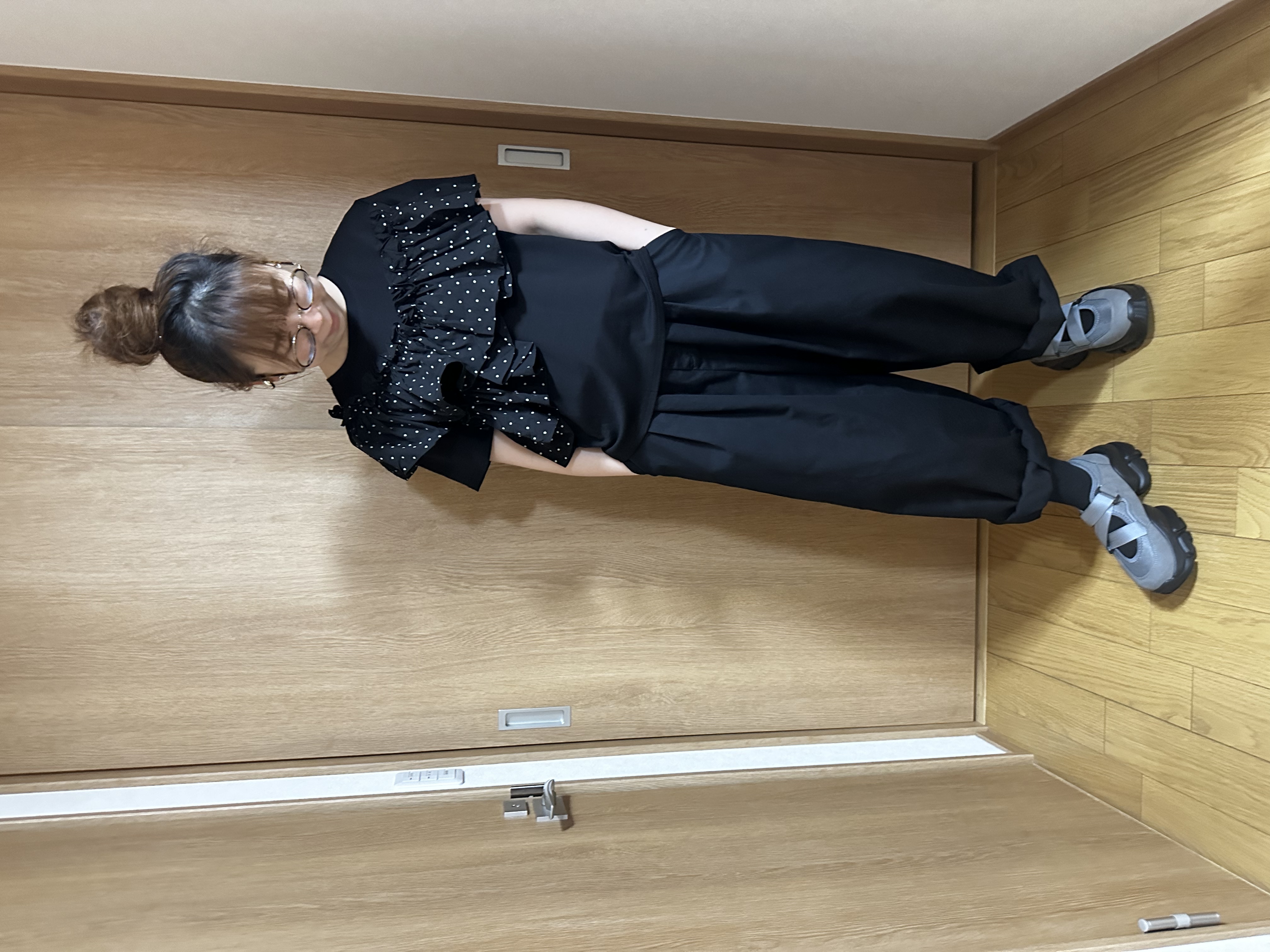 日本拼款波點衫