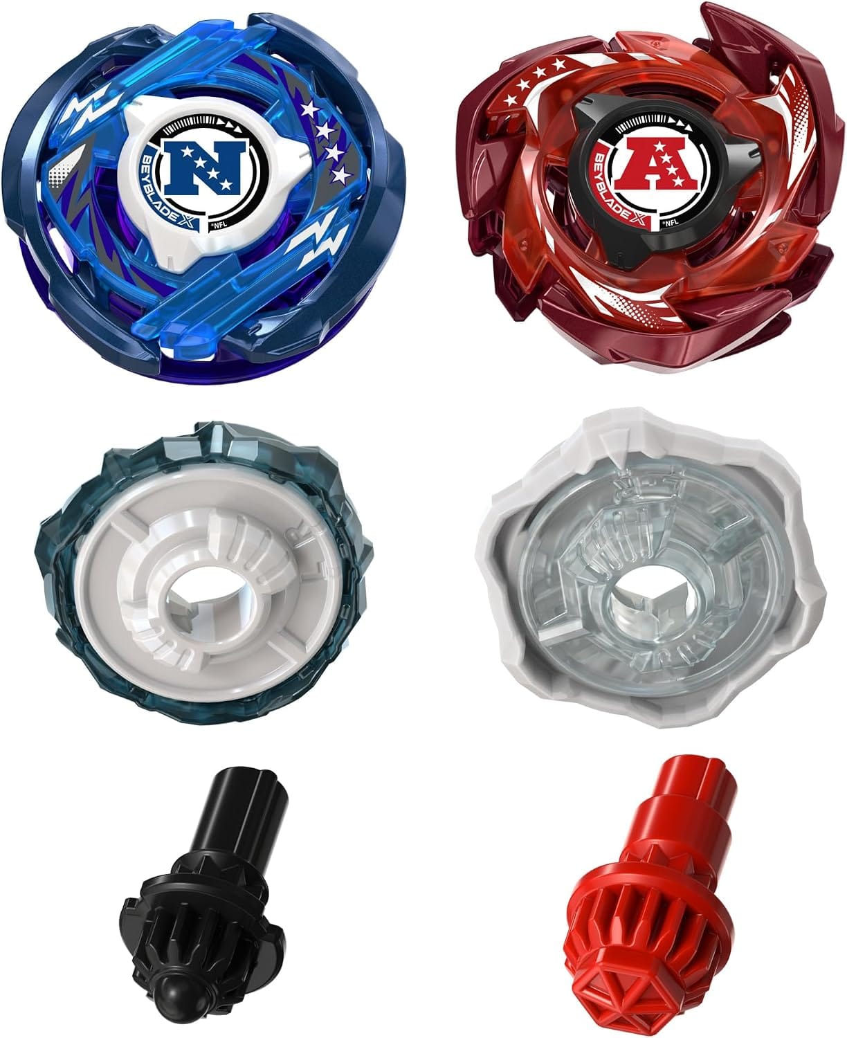 Pre Order 預訂 - ( 美版限定 ) 爆旋陀螺X BEYBLADE X NFL AFC & NFC 美式足球聯乘版: 9-60 6-70 LO軸 H軸 異色 勇氣  孤光 魔導至尊 - 包紋章貼紙 