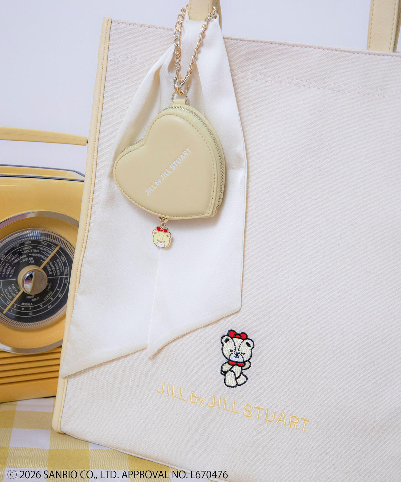 🎀【預訂】 JILL by JILL STUART Tiny Chum Collaboration Tote Bag - Cream