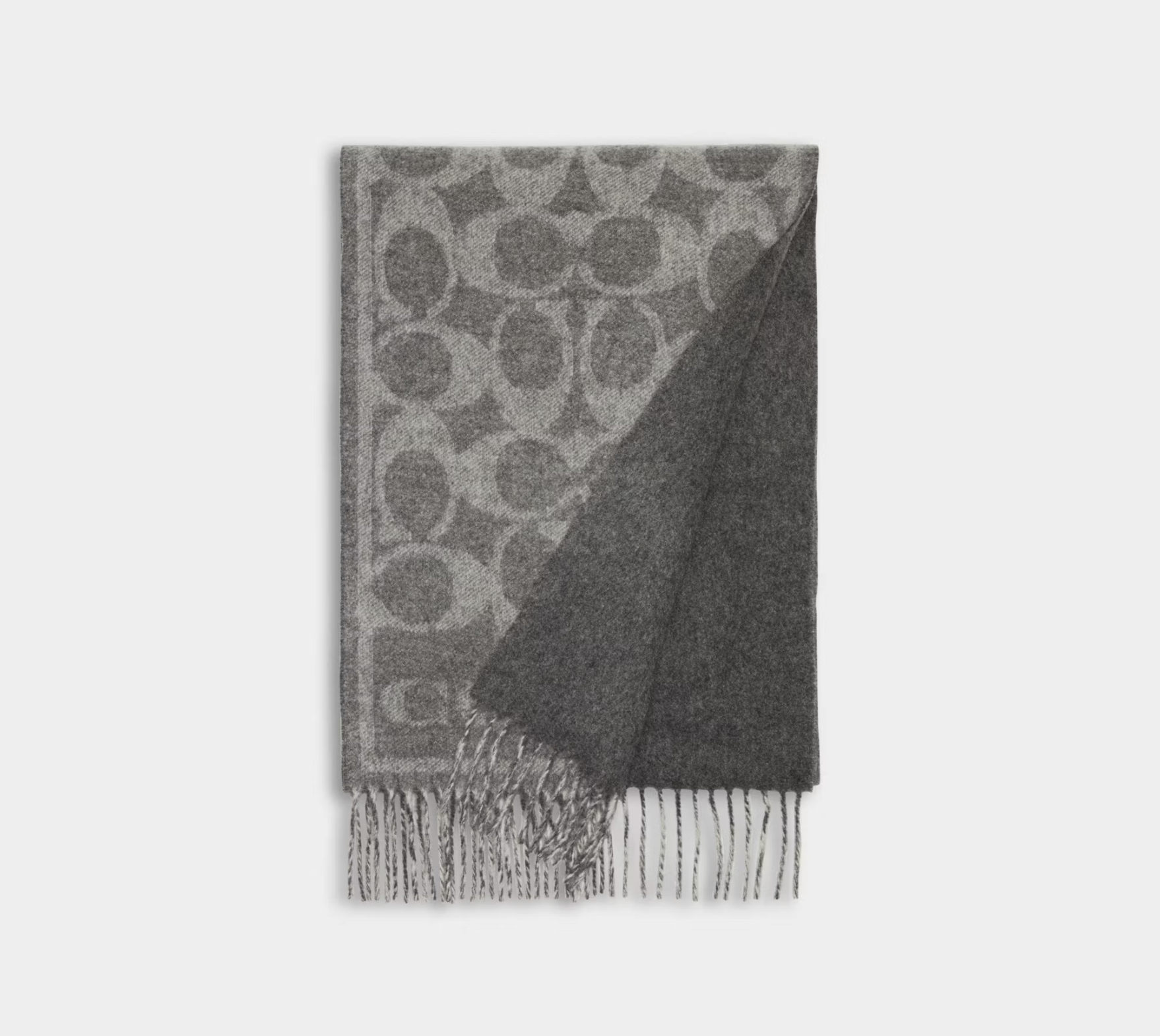 COACH REVERSIBLE SIGNATURE CASHMERE MUFFLER