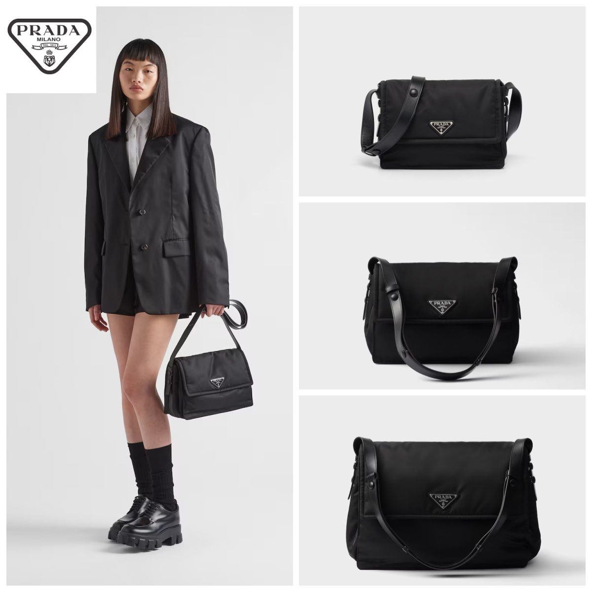 PRADA 加厚Re-Nylon 手袋