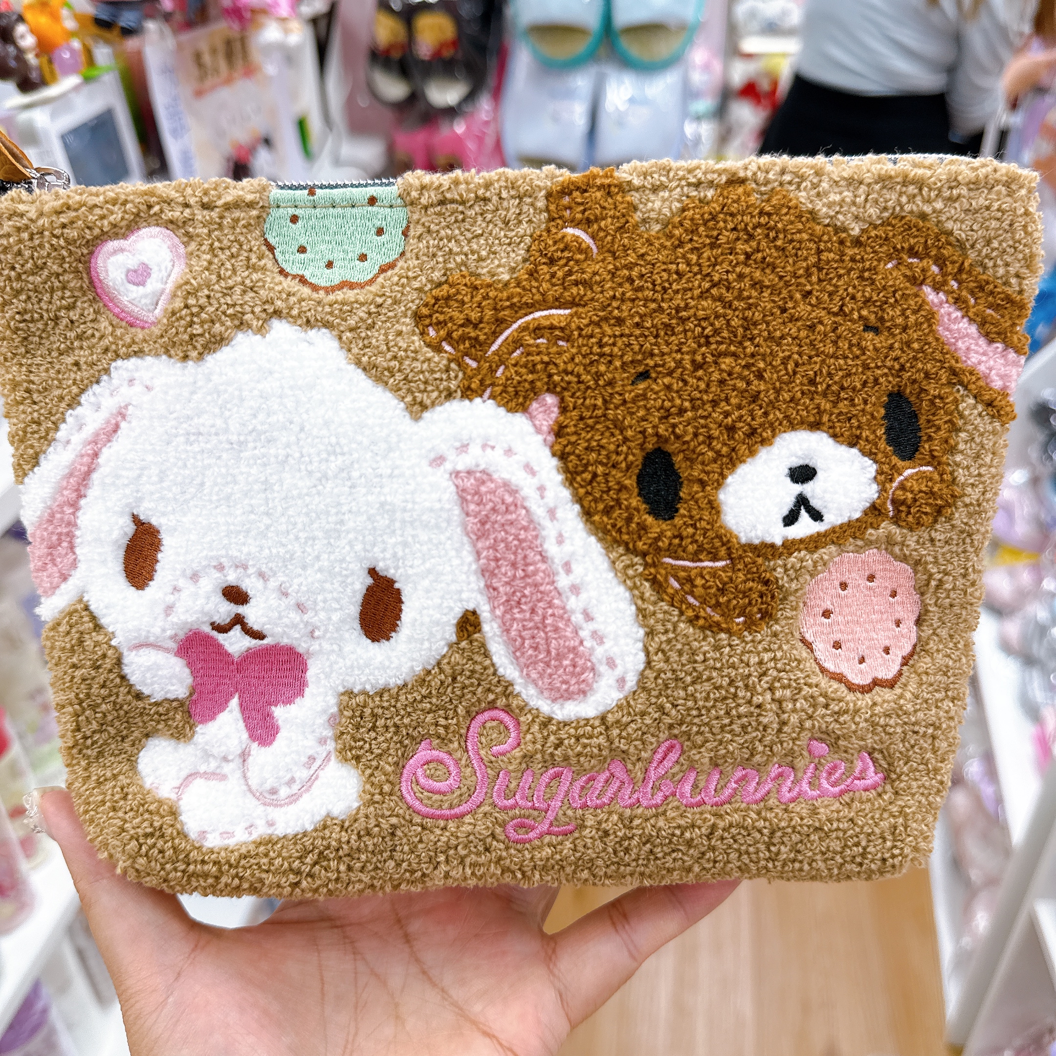 日本直送Sugarbunnies 化妝袋髮夾透明雜物袋眼鏡盒連眼鏡布