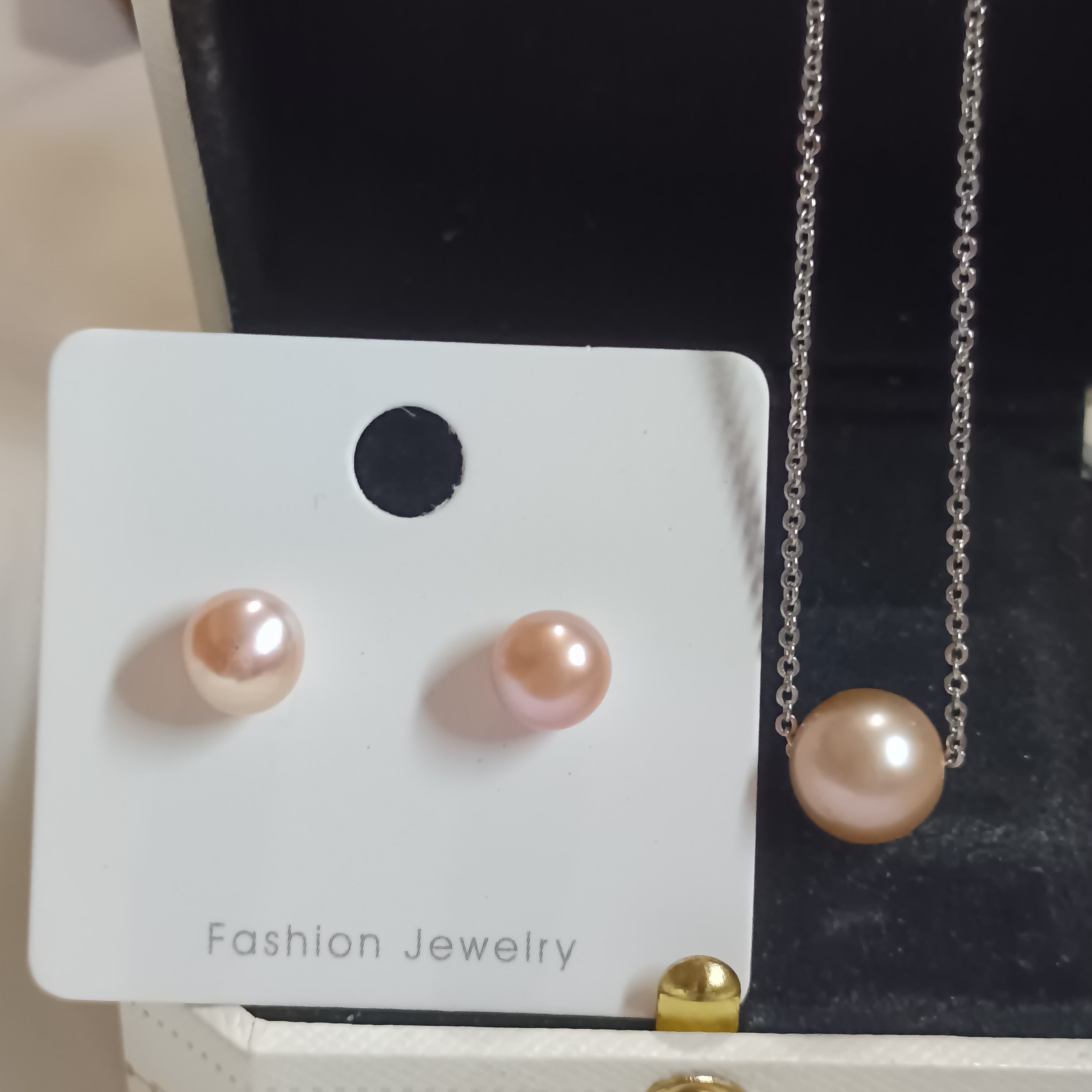 🎉特惠孤品‼️愛迪生珍珠路路通+銀針耳釘套裝