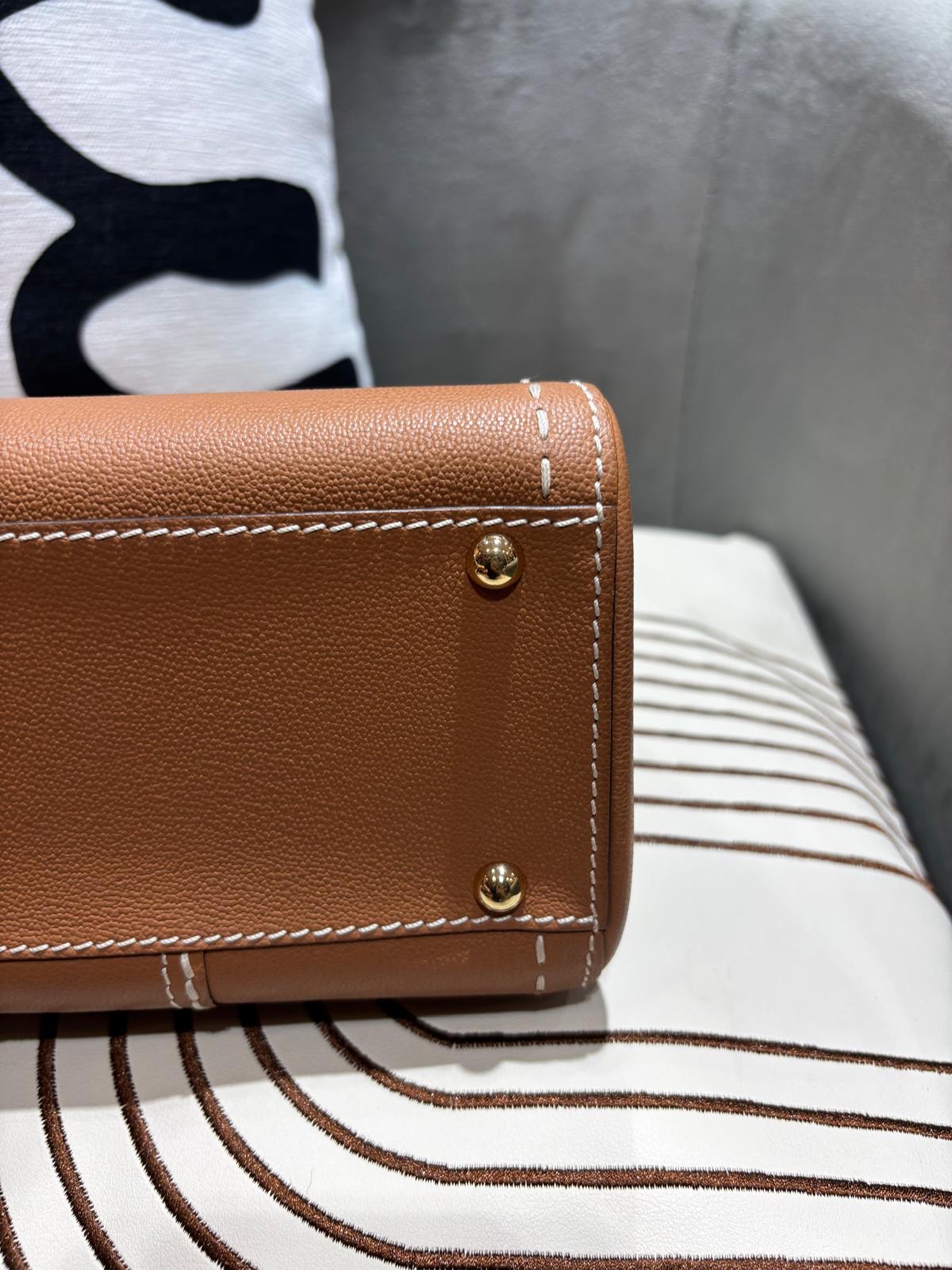 Delvaux Brillant Mini Surpiqué rodeo calfskin 100%Authentic ,98%new✅dust bag  