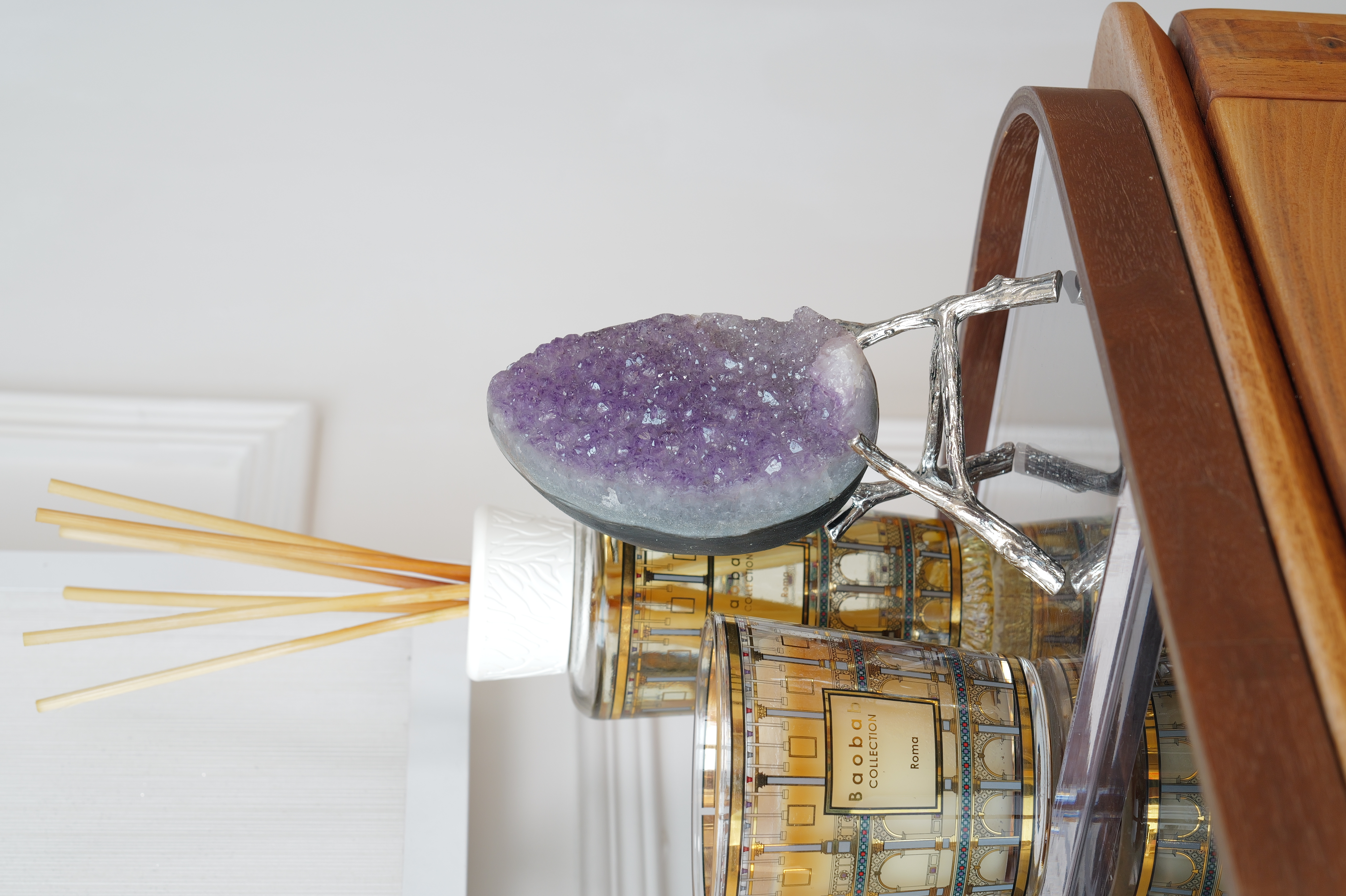 ༒10.6cm 薰衣草紫紫水晶蛋༒ Amethyst AM8015C2JG5Am-RA27*2FE