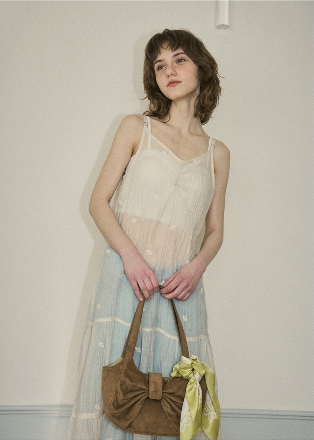 OUR NOSTALGIA Flower Lace Layered Dress