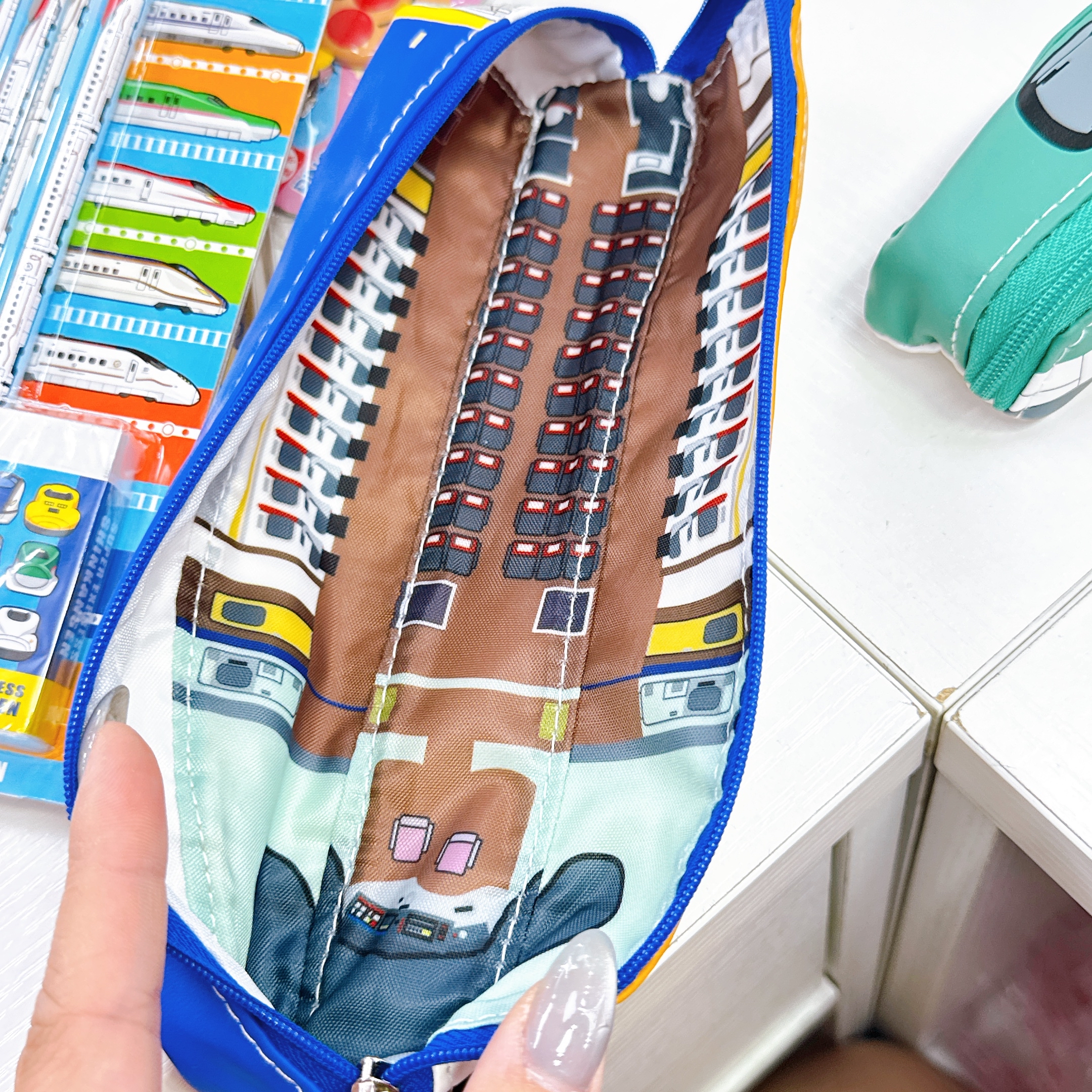 日本直送日本版新幹線日本電車筆袋/筆擦膠套裝