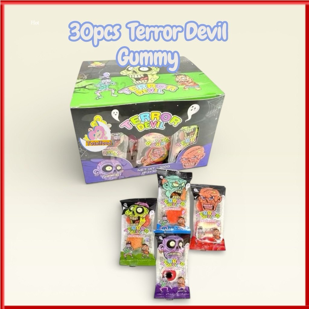 30pcs Sanwa Terror Devil monster Gummy Candy (HALAL)