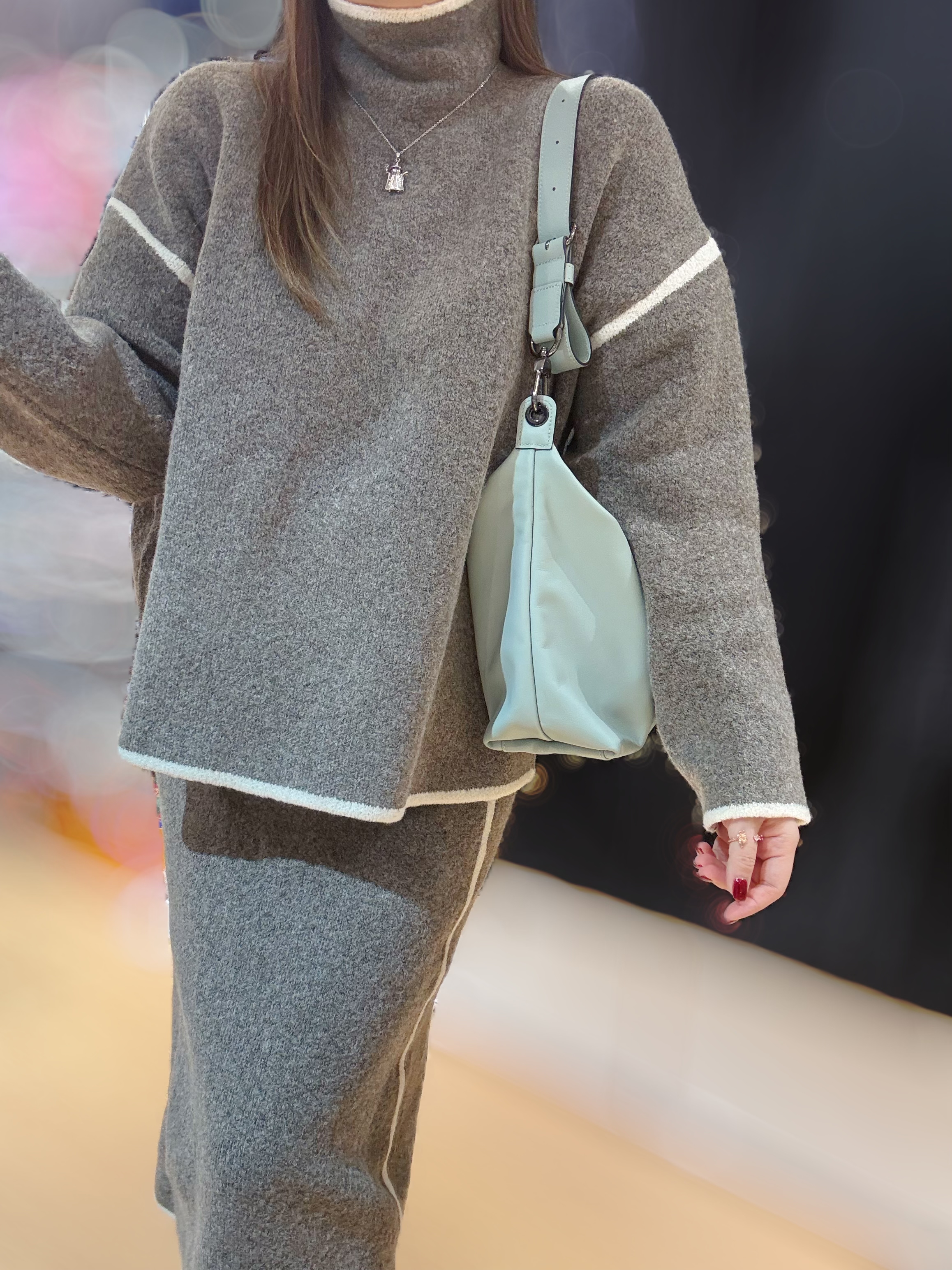 Longchamp xtra hobo Vervain