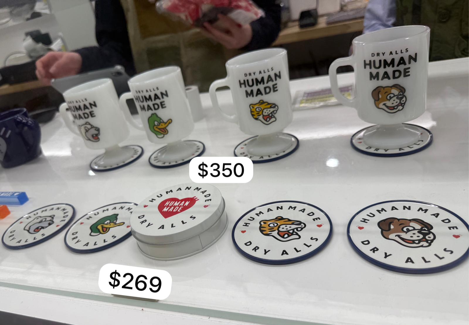 Human made 動物cups Human made 杯墊 Bear / duck / tiger / dog