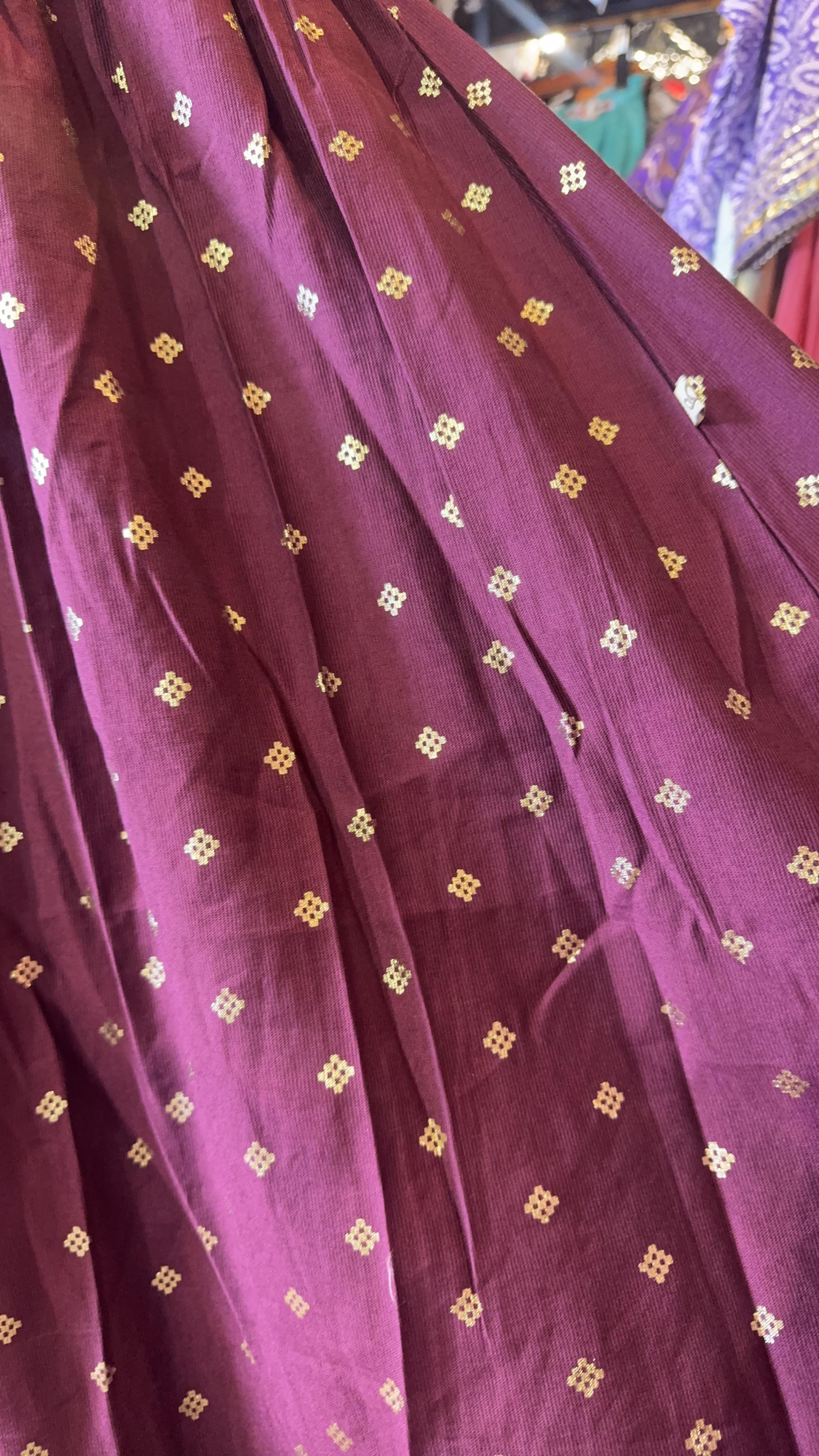 Purple Butterfly Chest Emb Mid Sleeve OP #1182