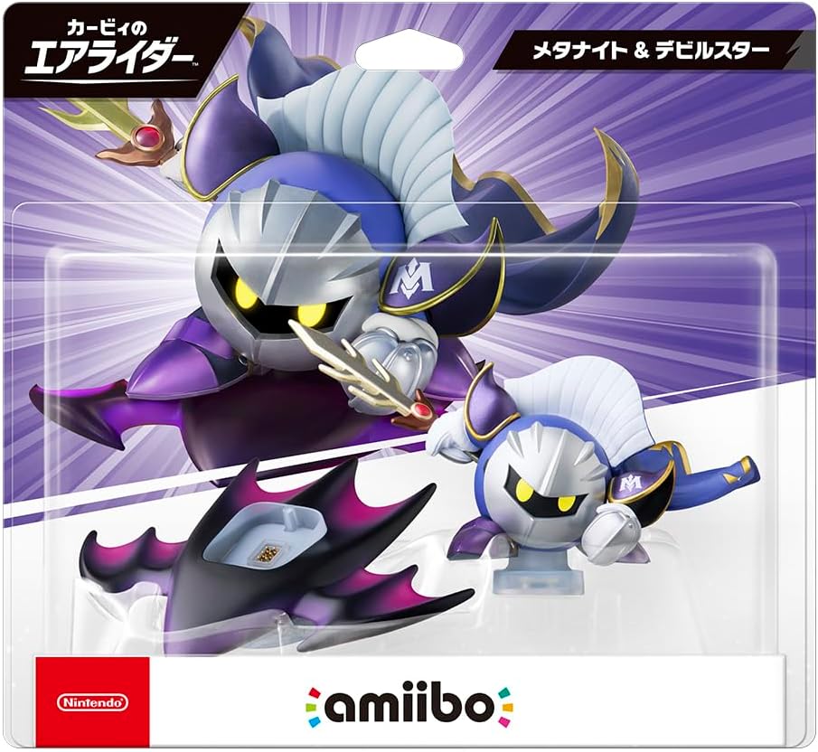 [現貨][amiibo] 魅塔騎士＆惡魔之星【卡比的馭天飛行者系列】