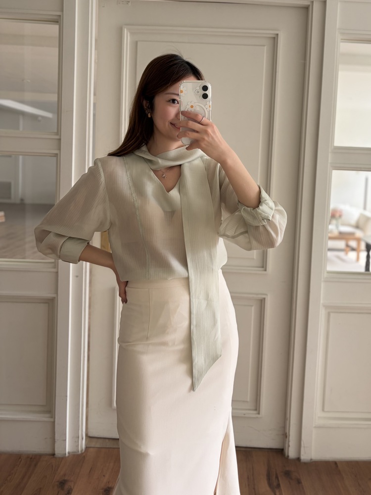 Pastel Mermaid Skirt (Ivory)