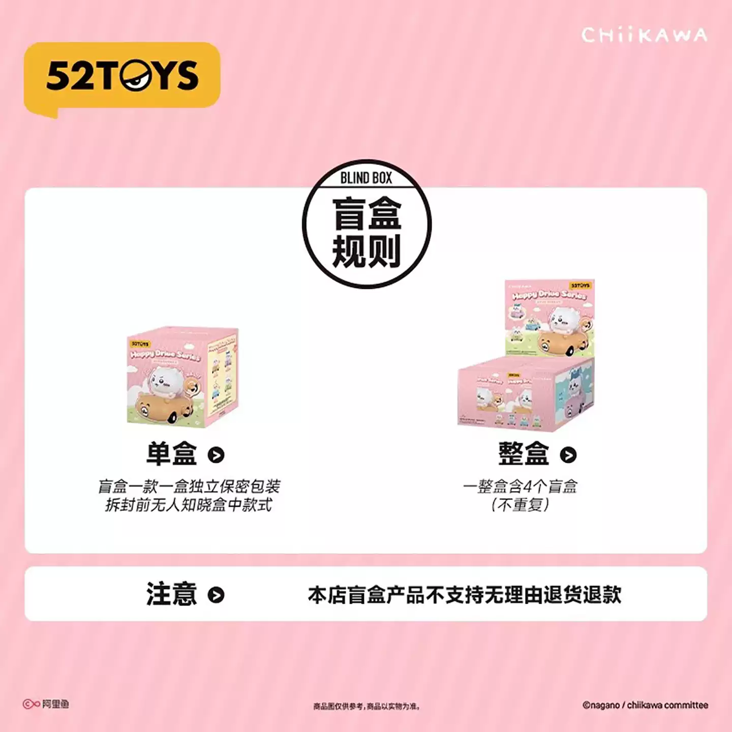 [吉伊卡哇] Happy Ride 盲盒 | 1件