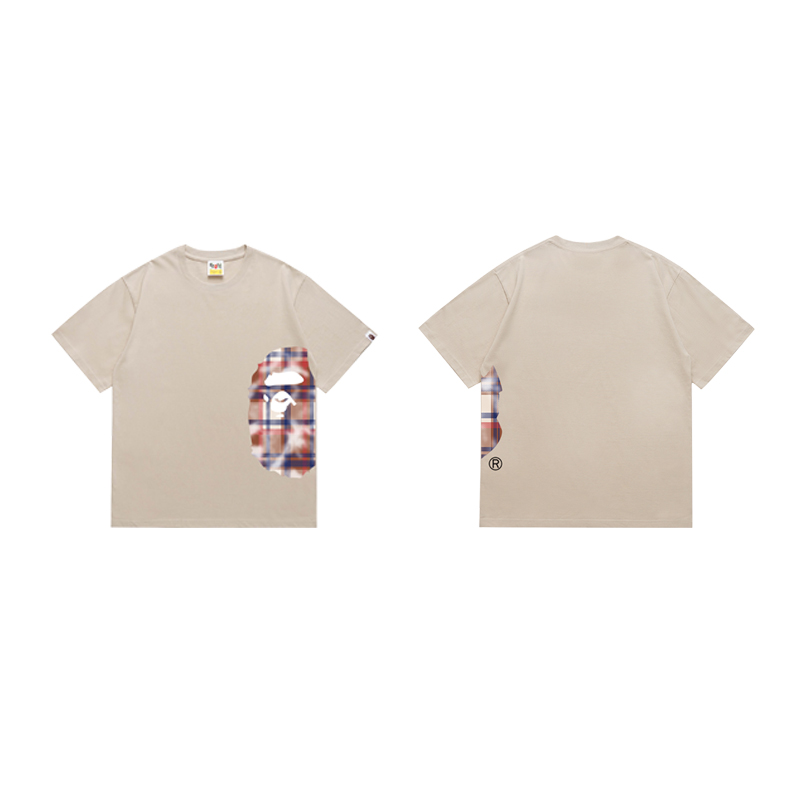 Bape Check Big Ape Head Tee