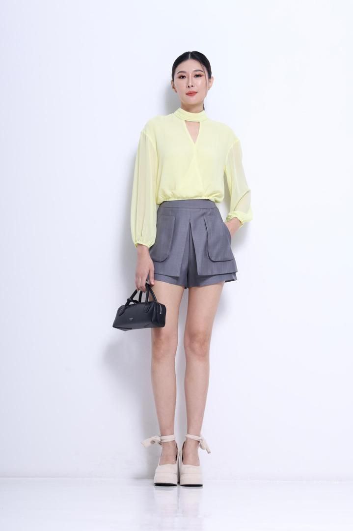 大口袋设计裤裙 1615