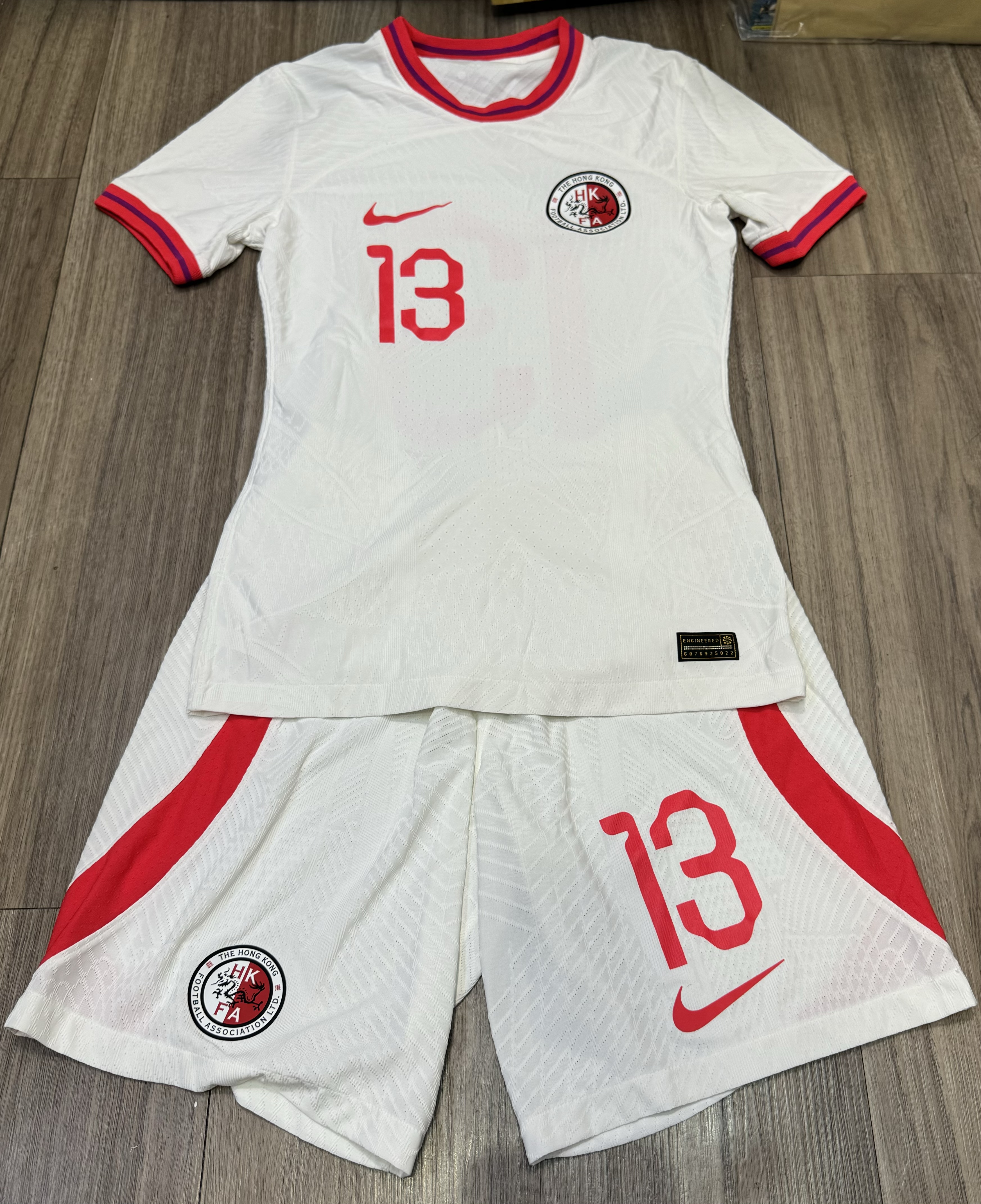 Hong Kong player issued away set #13