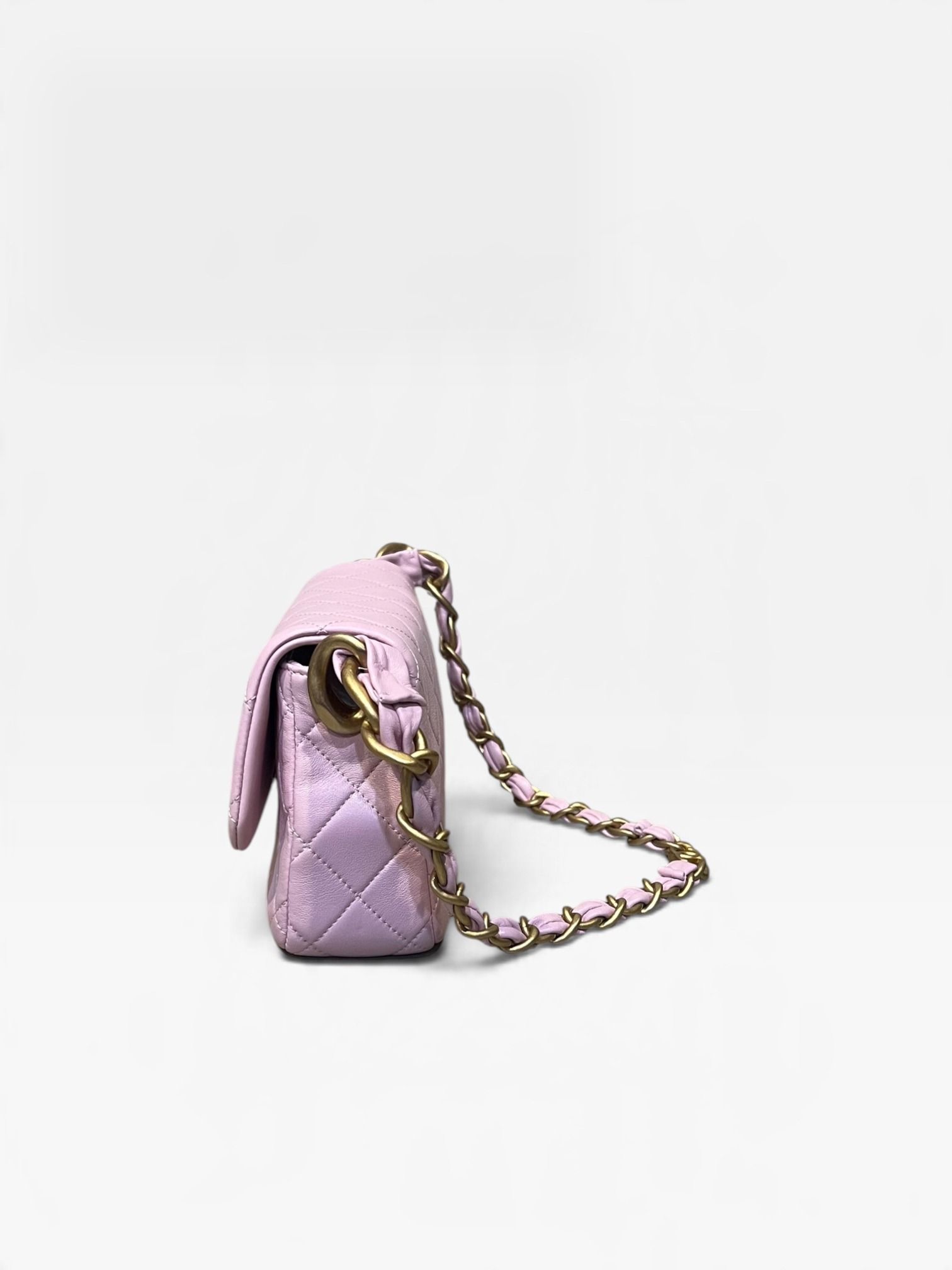 Pre-Owned Chanel Pink Quilted Calfskin/K9903