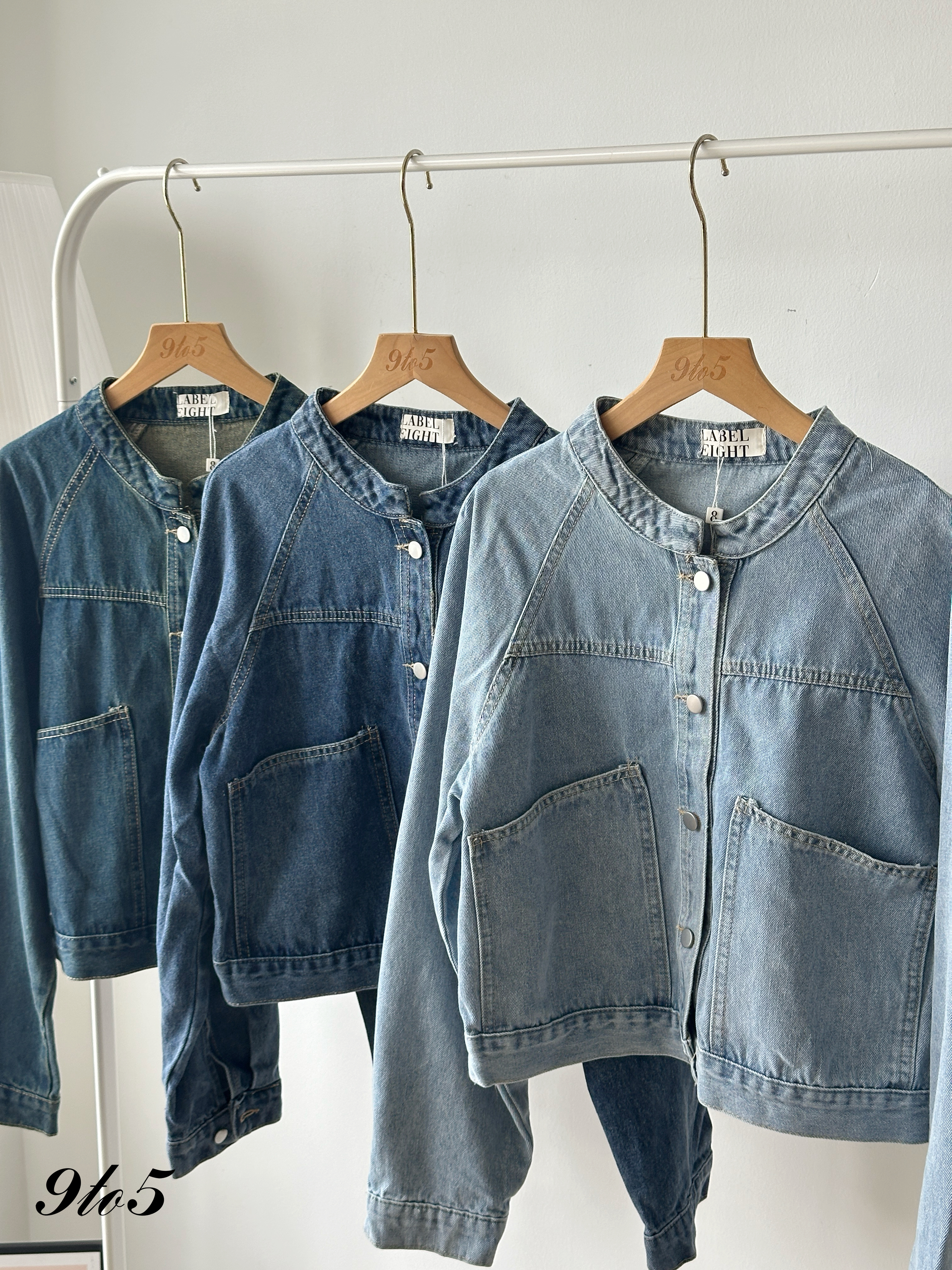 T4176 Long Denim Jacket - 3 Colors