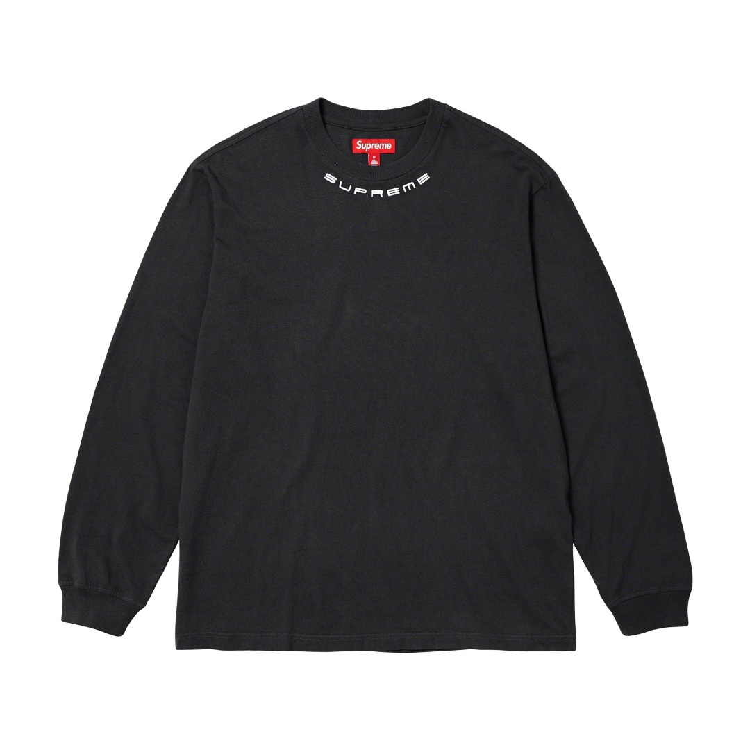 Supreme Collar Logo L/S Top Tee