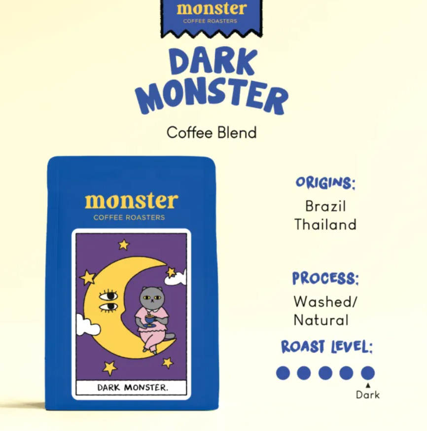 【預訂】泰國 Monster Coffee Roasters Whole Beans - DARK MONSTER 200g