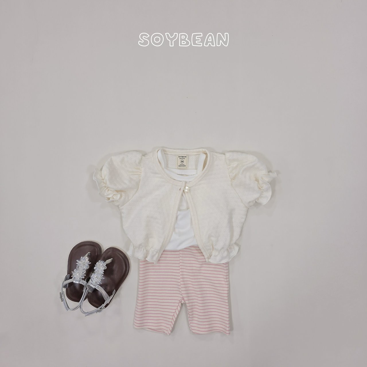 Soybean | Stripe Leggings(Yellow/Mint/Pink 110-120)
