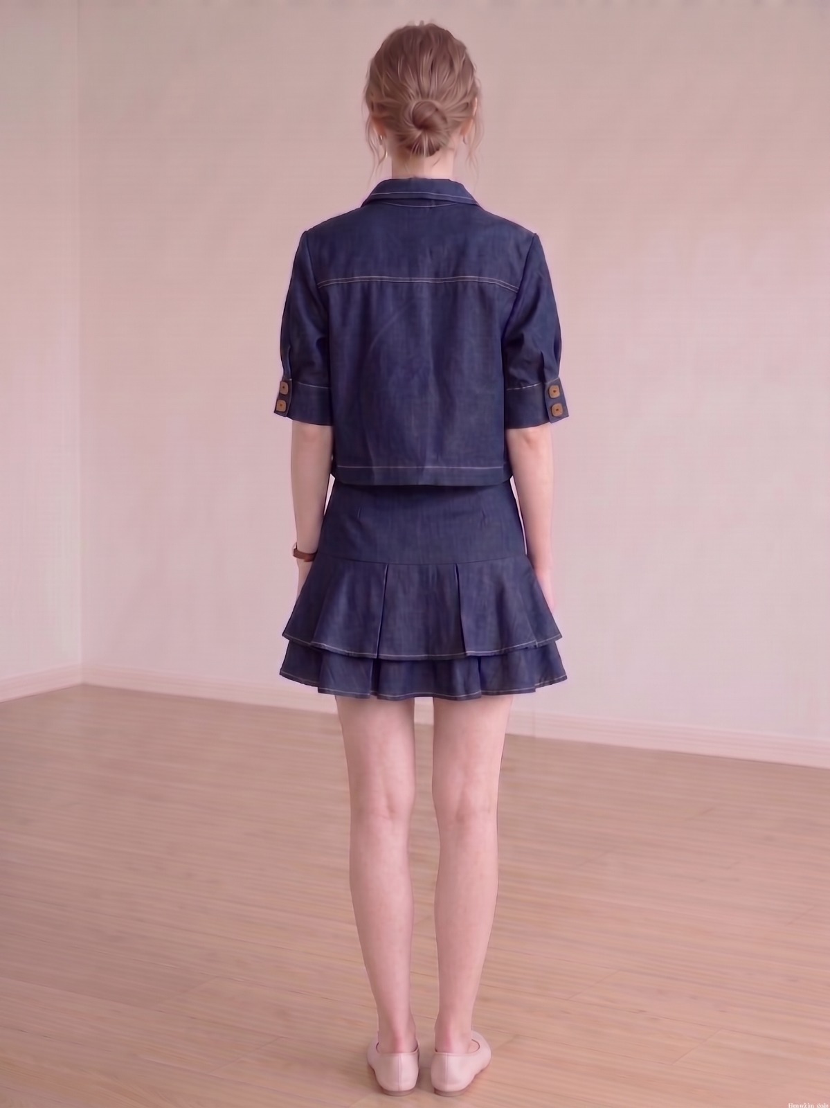 2111BB Aurora Tailored Cropped Shirt