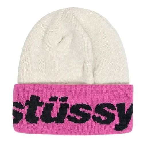 美版-Stussy-FW22-Helvetica-Jacquard-Beanie | Tmakerstore