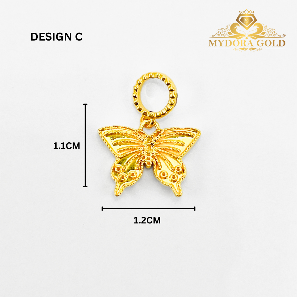 MYDORA Charm Butterfly Full Gold Series (5G) EMAS 916/22K
