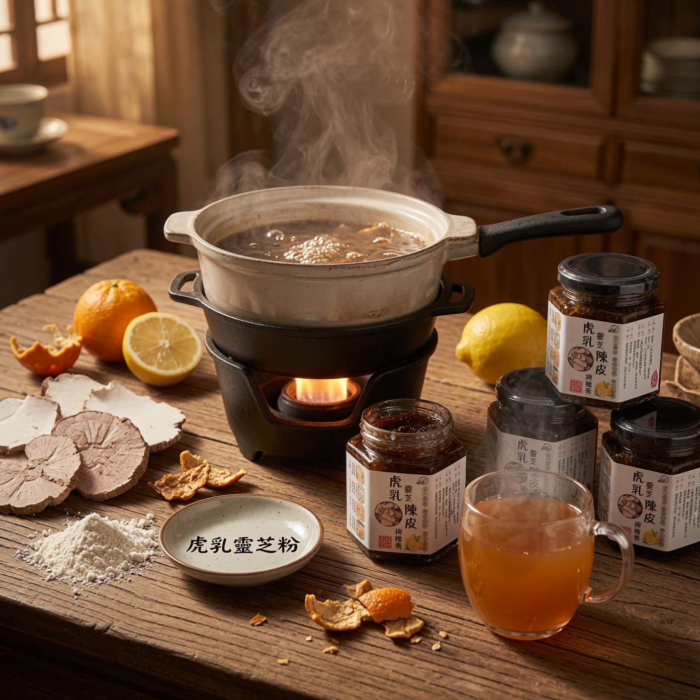 【虎乳靈芝陳皮檸檬膏】 