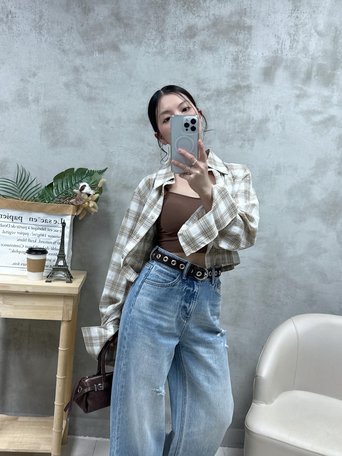 D16 打褶腰恤衫外套