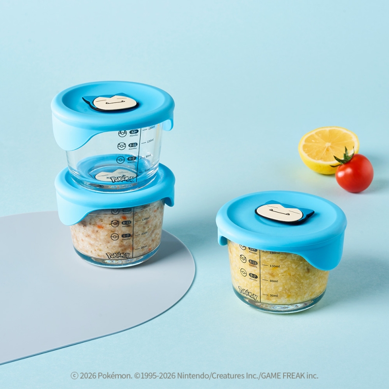 LocknLock x Pokémon 嬰兒輔食品容器 | 230ml 卡比獸(1套3個)