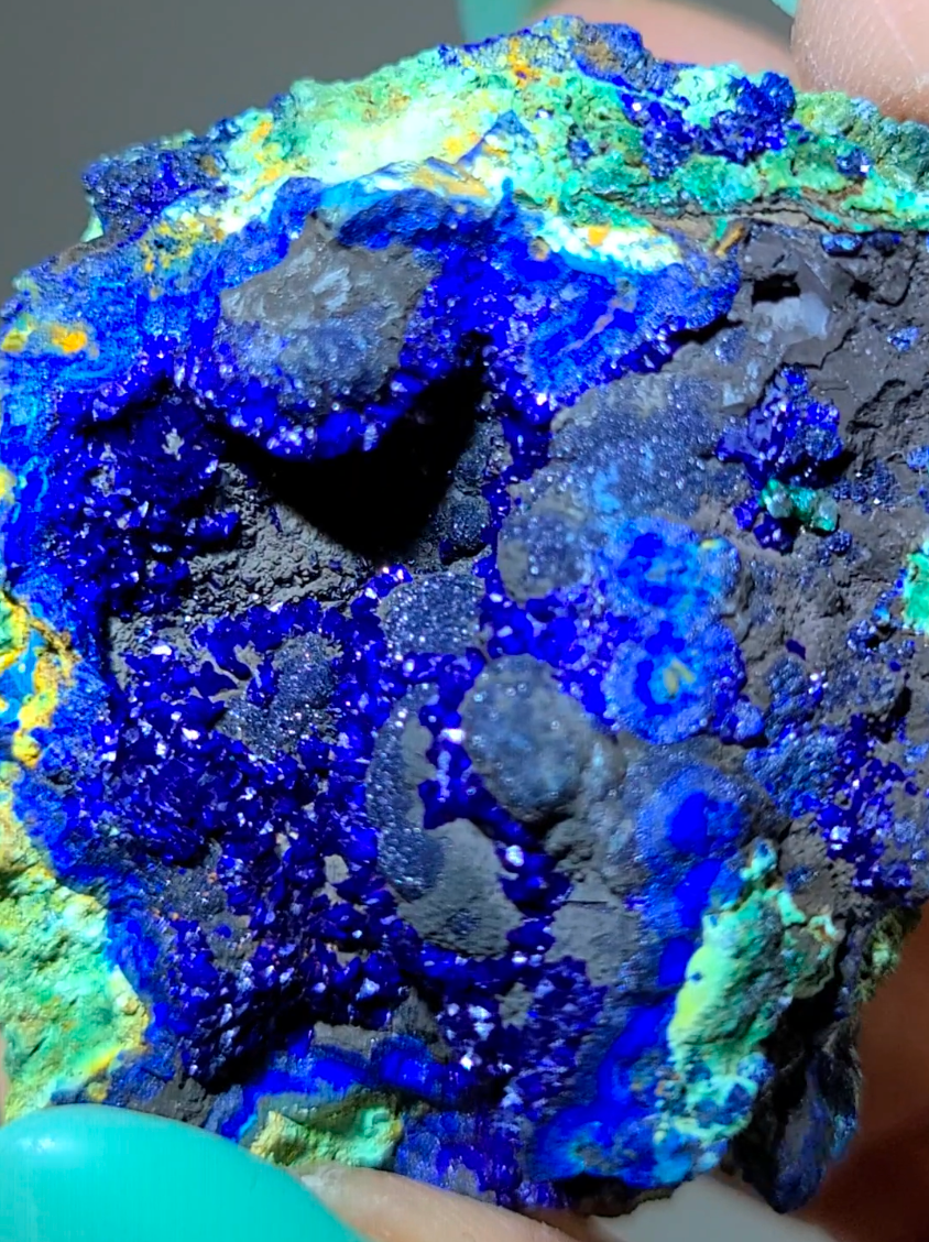 Azurite malachite chrysocolla cluster - AZ9