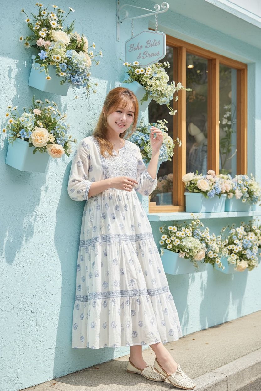 Powder White Japanese Shell Cotton OP 48" #1464